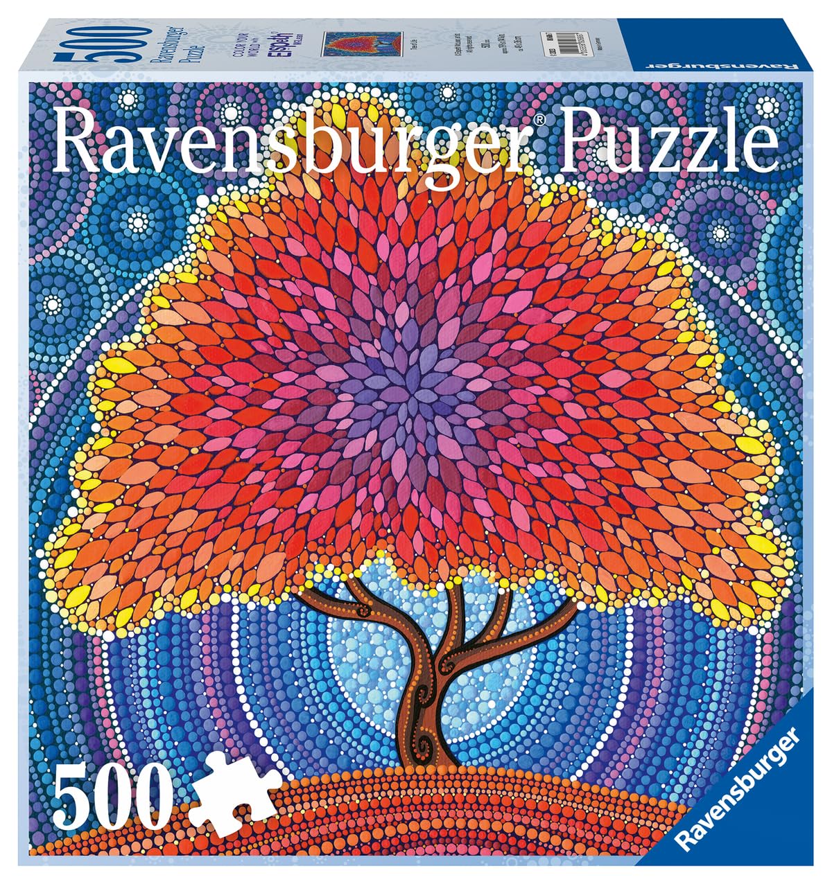 Ravensburger Color Your World Series: Tree of Life 500 Piece Jigsaw Puzzle for Adults - 80686 - Handcrafted Tooling, Made in Germany, Every Piece Fits Together Perfectly - Image 2