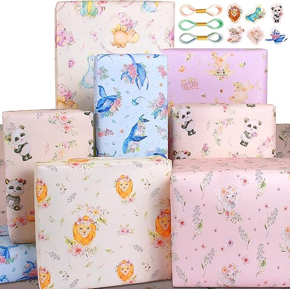 Baby Wrapping Paper for Kids Little Boy Girl Toddler