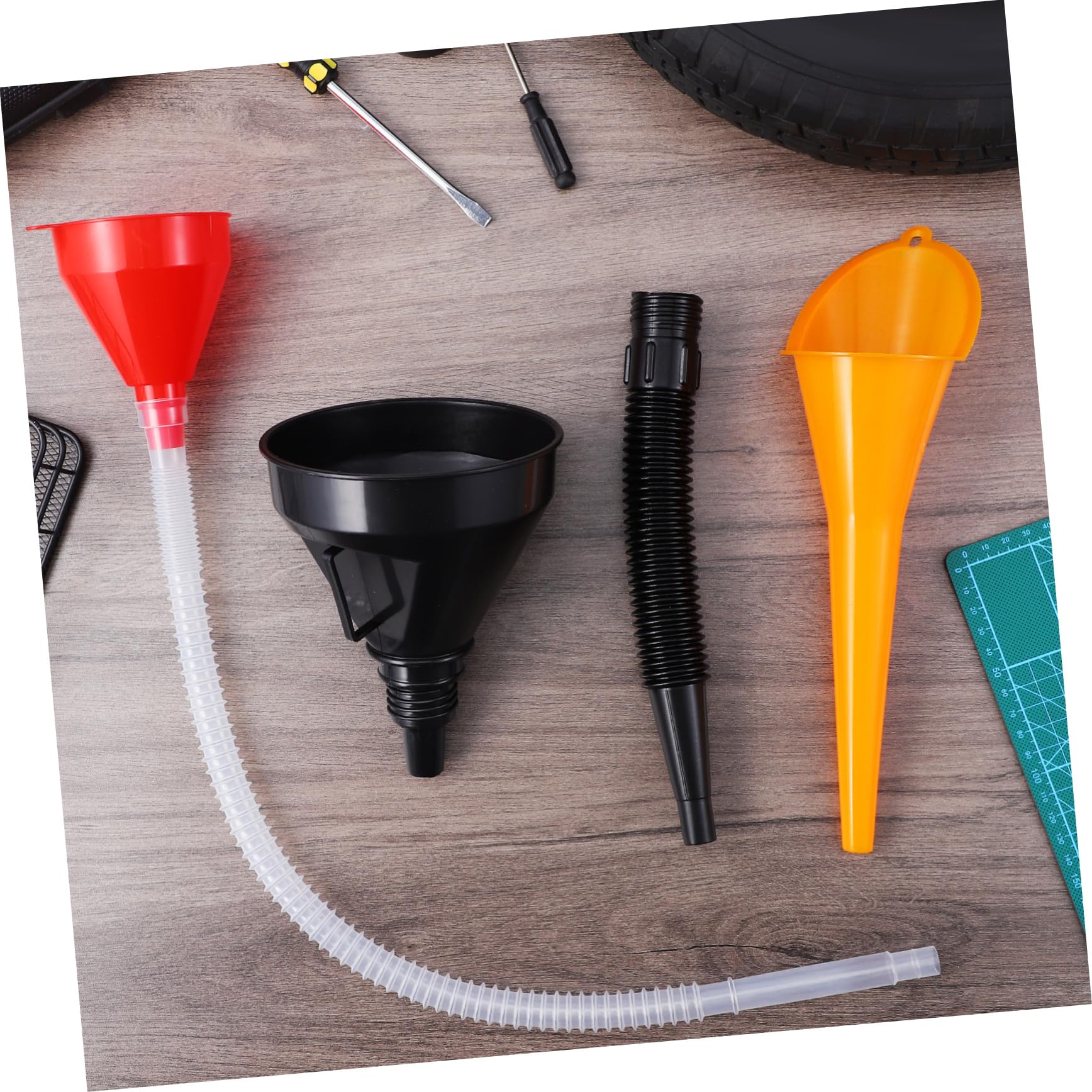 Car Hose Funnel Plastic Funnel And Hose 8cm Wide Mouth | INDIA
