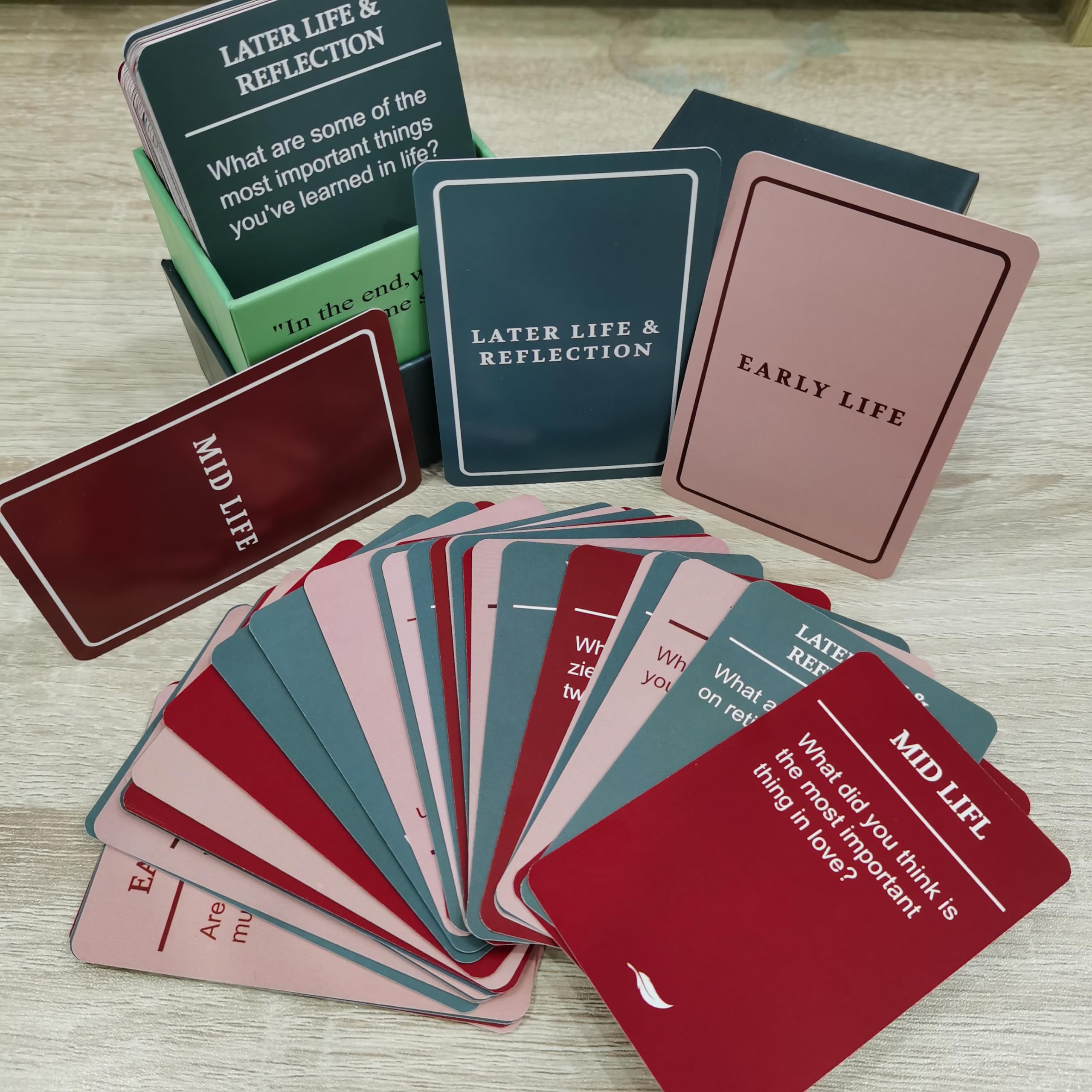 Kit di 150 carte per interviste di storia di vita, kit per interviste di racconti di vita, conosci genitori e nonni per la serata di gioco in famiglia con carte domande curate, kit di intervista per