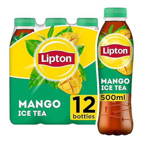 Lipton Ice Tea Mango Still Soft Drink 500ml, (Pack of 12) - Mango