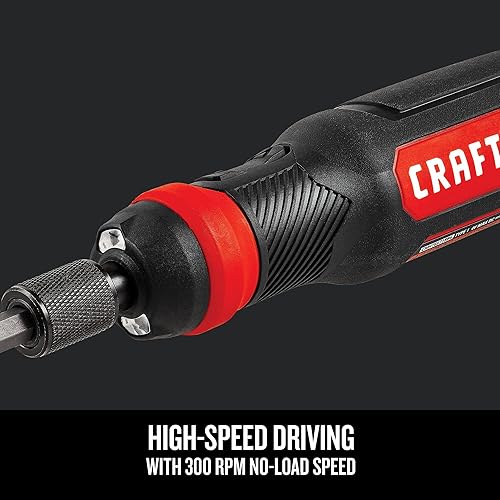 Miniatura 5 de CRAFTSMAN Juego de destornilladores eléctricos de 4 V, 300 RPM, puerto de carga micro USB, indicador de carga de batería de 3 etapas (CMHT66718B20)