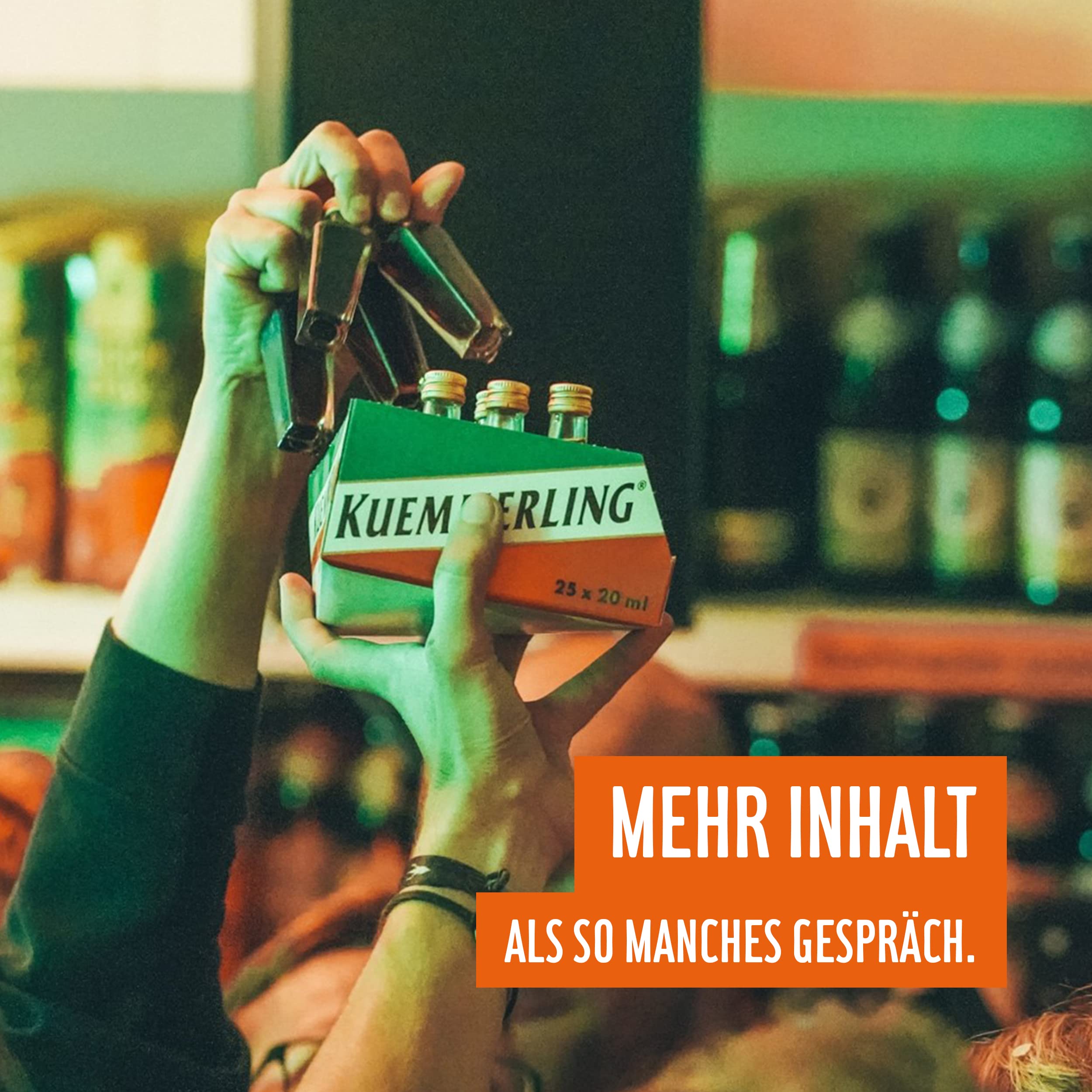 Kuemmerling Kräuterlikör (3x 25x0,02l) 35% vol., Der Halbbitter mit Kultstatus auf Kräuterbasis im Kuemmerling Würfel. Praktisch zum Mitnehmen und perfekt für Parties mit Freunden