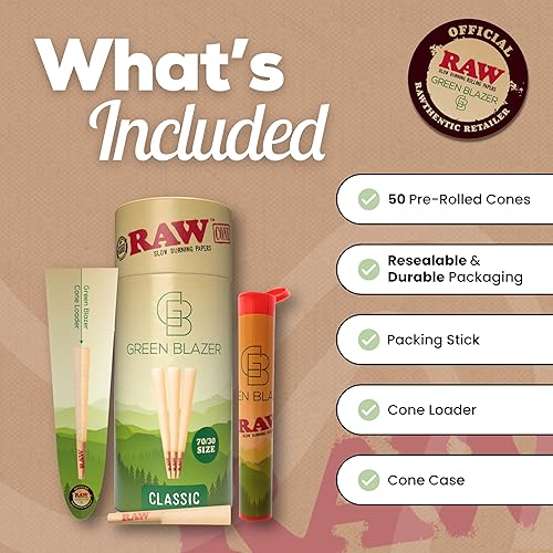 Miniatura 3 de RAW Dogwalker - Conos de tamaño individual Paquete de 50 mini conos preenrollados más cortos que los papeles de enrollar clásicos de 1 14 con puntas