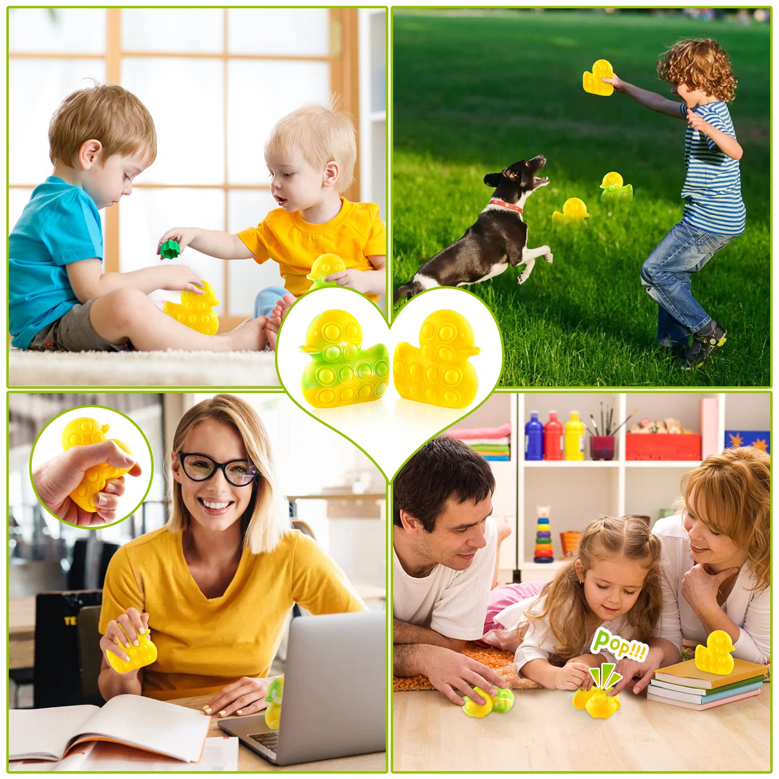 Buy Pop Fidget Toys,3D Sensory Popper Its Duck Pop Fidget Toys Anti