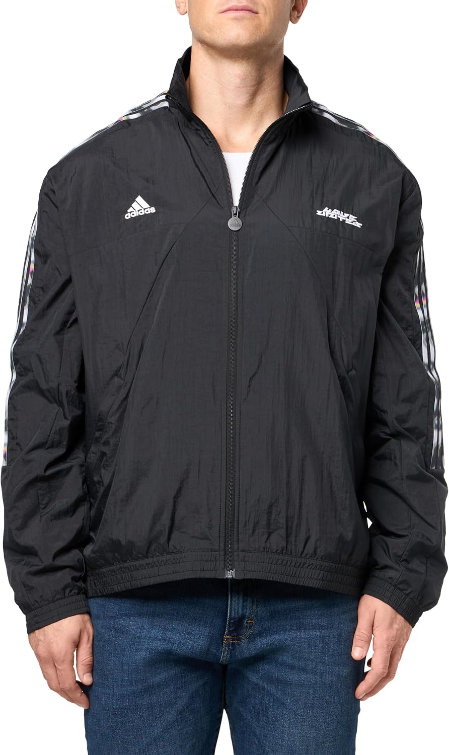 adidas Mens Pride Tiro Track Top Outerwear Jacket, Black , Small