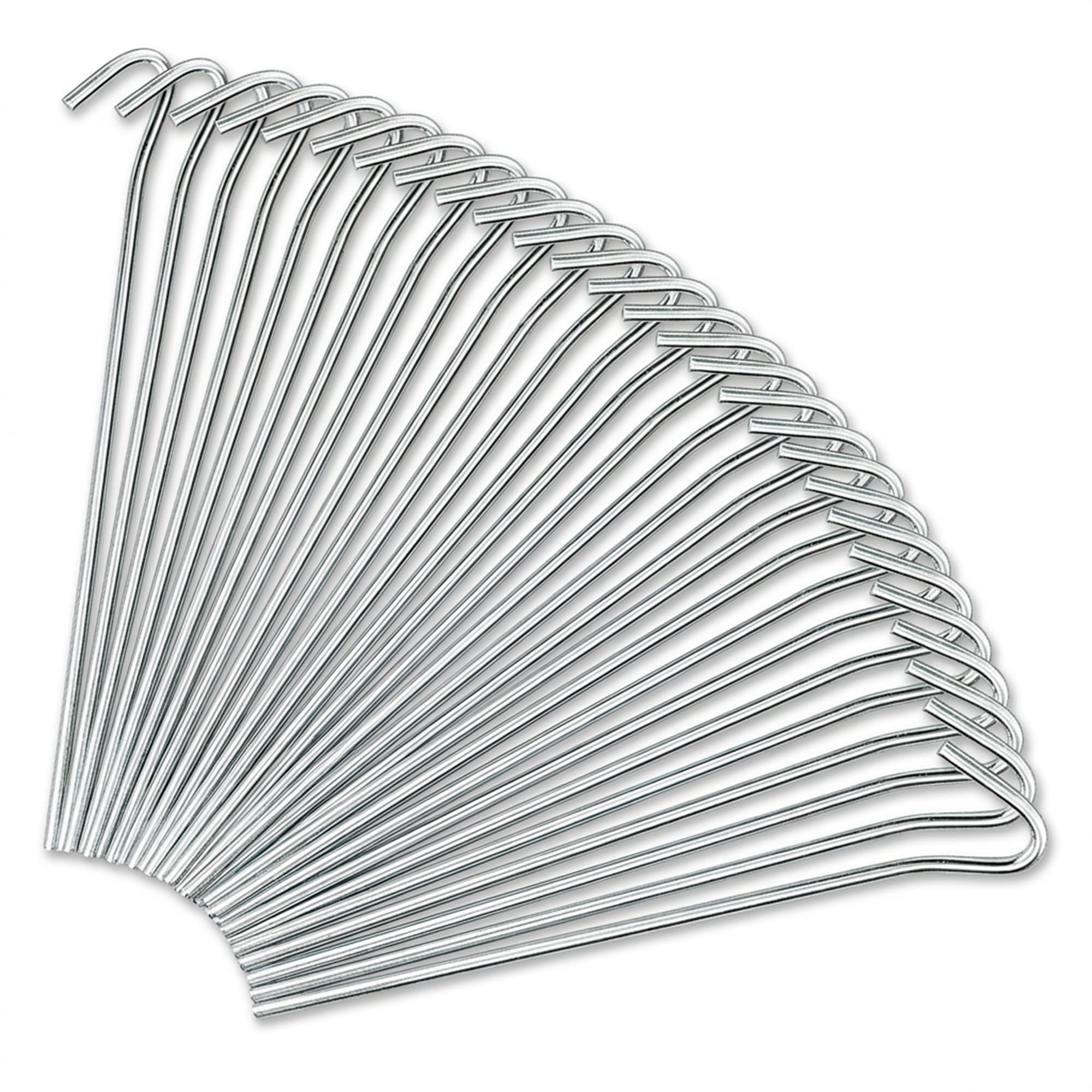 KEPLIN Lot de 50 piquets de Tente en Alliage d'acier galvanisés, antirouille et durables, Parfaits pour Le Camping, la Plage, Le Jardin, Le But de Football et la tonnelle
