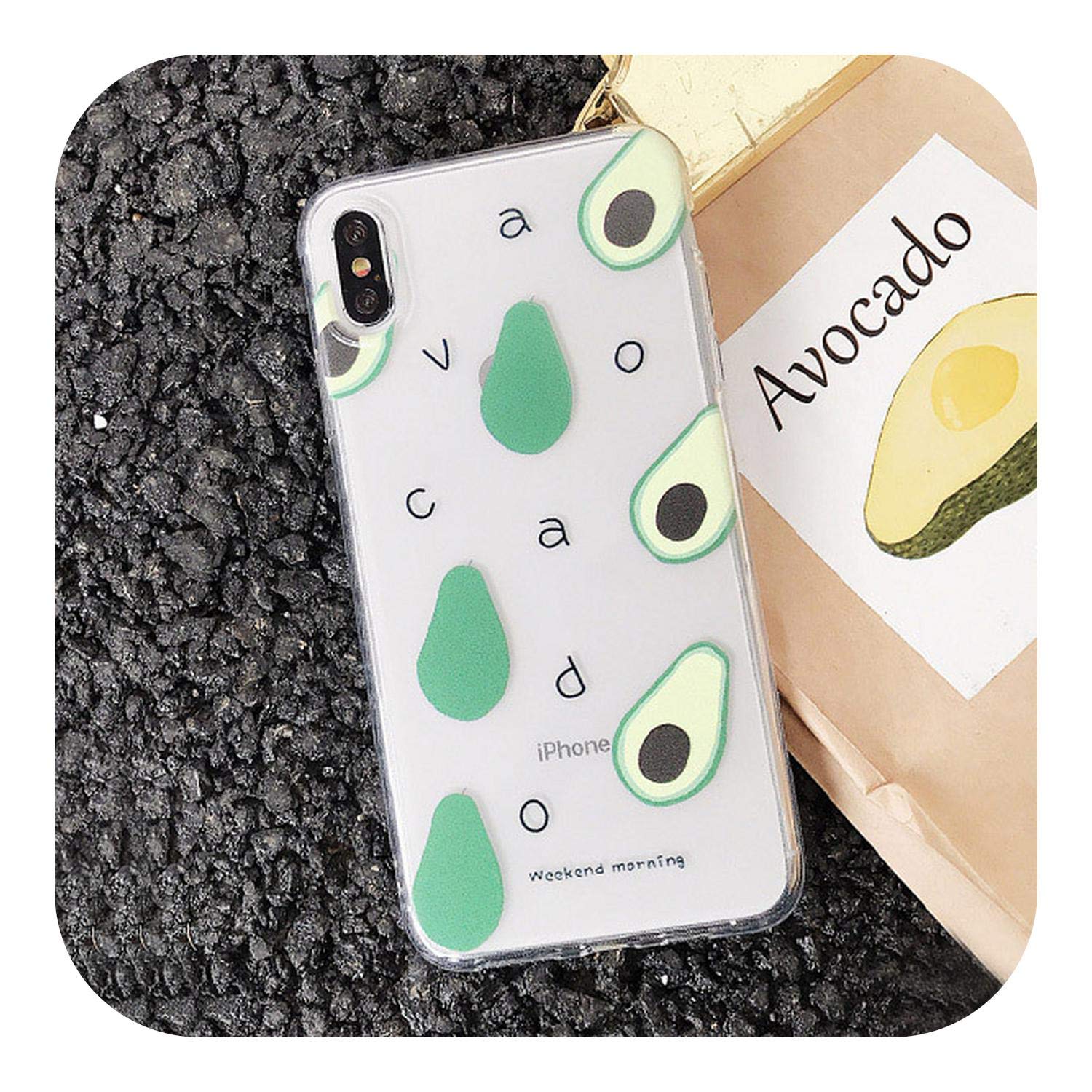 Amazon 人気モデル不足夏フルーツアボカド桃ケースiphone Xrかわいい手紙電話ケースiphone Xs最大6 6 S 7 8プラスソフトtpu裏表紙 Style 3 For Iphone 6 6s 家電 カメラ オンライン通販