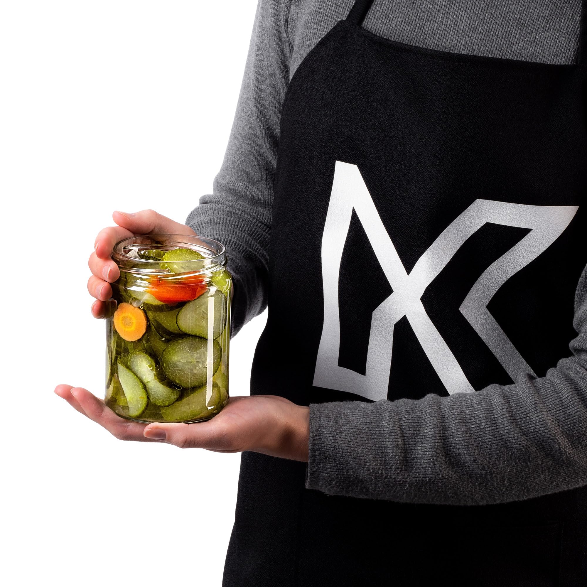 KADAX Einmachglaeser 540ml 24er Set TO82 Blumen | Mason Jar Sturzglaeser | Schraubdeckel luftdicht | Marmelade Honig | spuelmaschinenfest