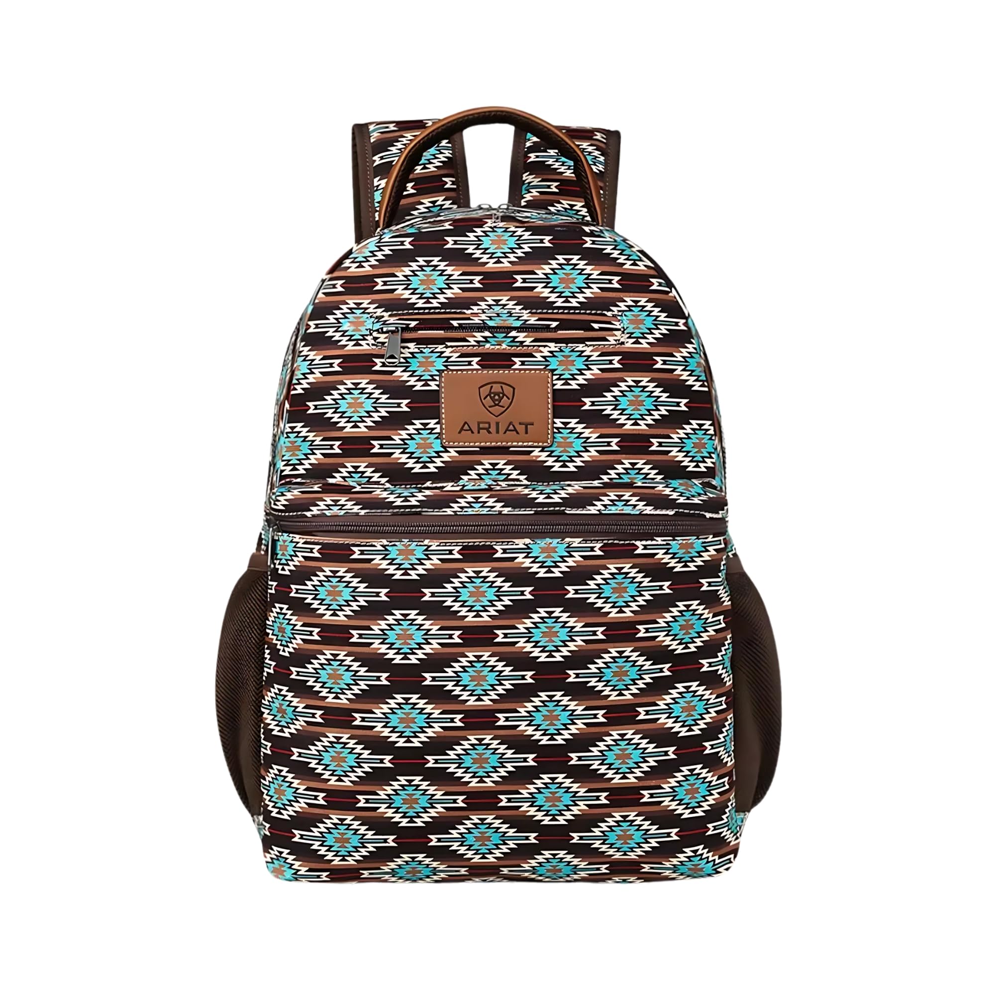 ARIAT Unisex Southwestern Canvas Backpack, Multi Colored