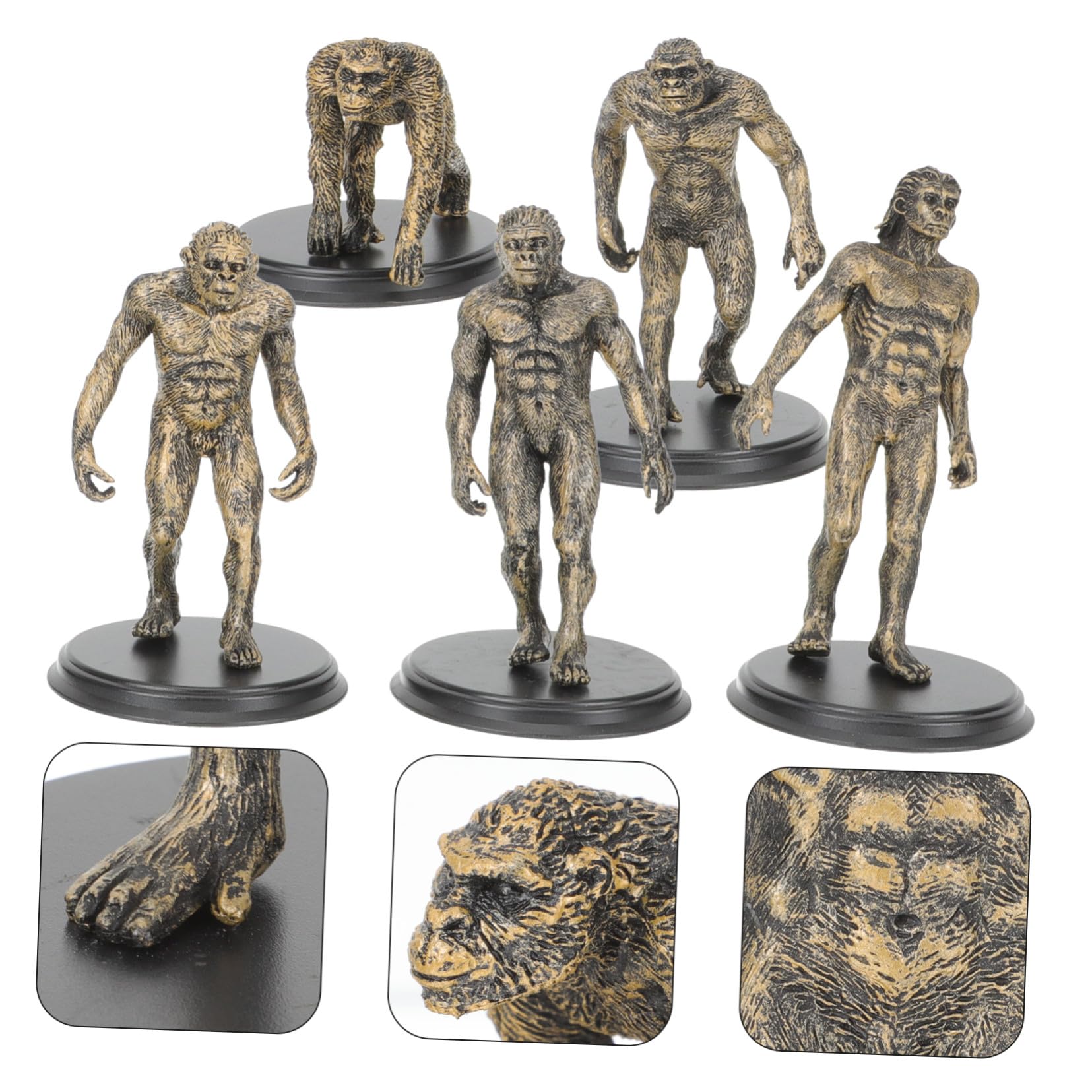 Juego Educativo de Figura de Plástico con Acabado Fino y Apariencia Atractiva para Escenarios de Enseñanza, Set de 5 Piezas para Niños