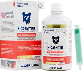 X-Carnitine Lipo Drive | Under Labz | Linha Essentials (480ml) – 48 doses | L-Carnitina Líquida, Energia e Foco Metabólico – Suplemento para Definição e Performance Diária (480ml (48doses), Yellow Fruits)