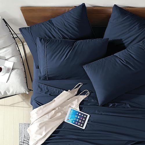 Swift Home Juego de sábanas de microfibra Twin de 4 piezas (incluye 1 funda de almohada adicional), ultrasuave cepillado - extremadamente duradero -