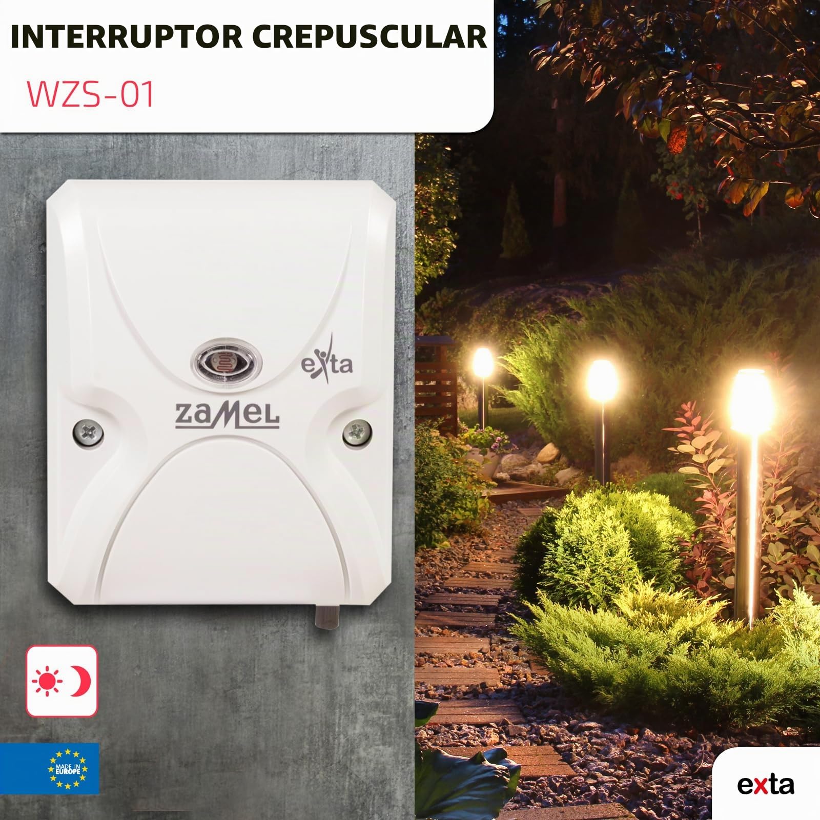 exta Interruptor crepuscular, 1 Pieza, WZS de 01