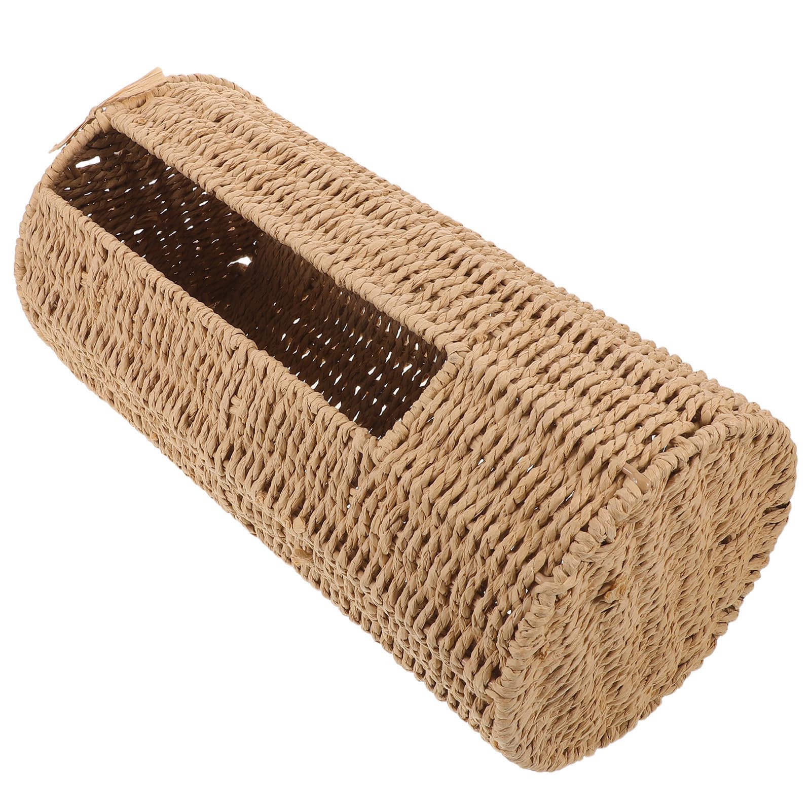 Panier papier toilette en rotin tressé main, accessoire de rangement premium