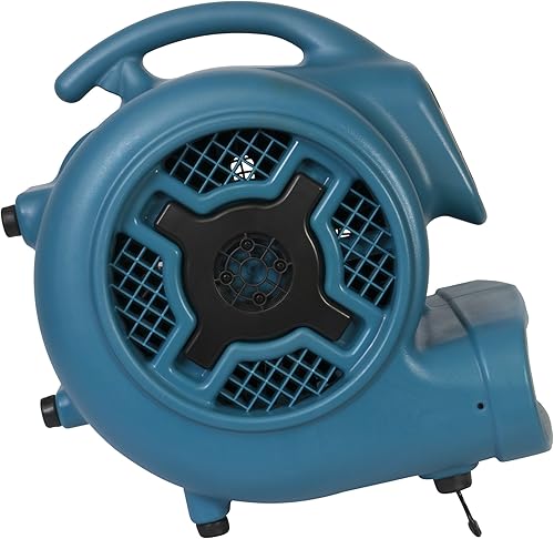 Miniatura 81 de XPOWER P-630HC Pro 1/2 HP 2800 CFM Movimiento de aire centrífugo, secadora de alfombras, ventilador de piso, soplador, mango telescópico y ruedas
