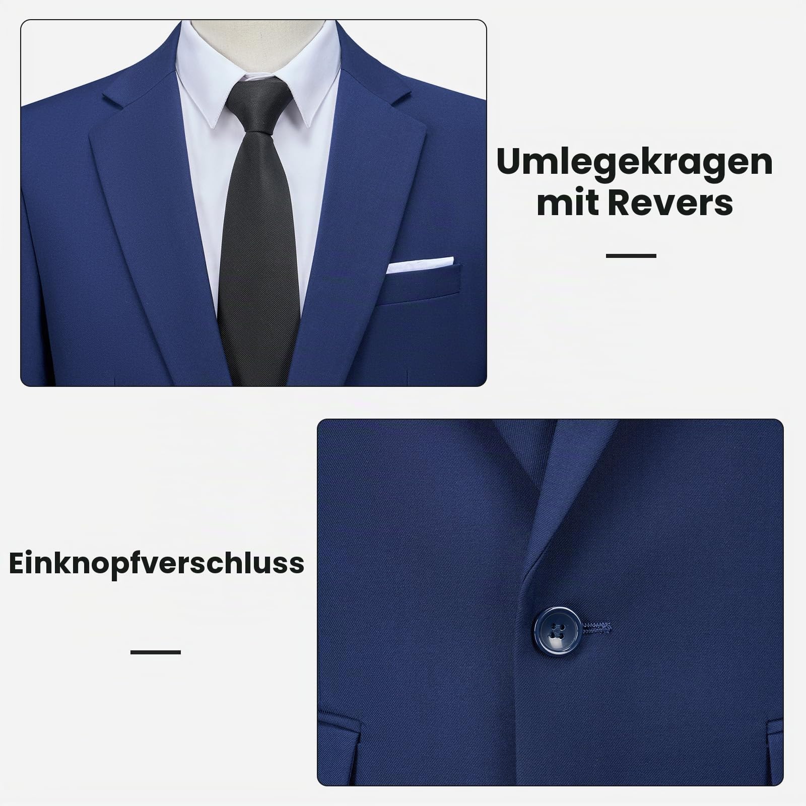 Sakko Herren Slim Fit Sportlich Herren Anzugjacke Business Blazer | Hochzeit, Freizeit, EIN Knopf, Tuxedo, Formal Dinner Suit, Casual, Dress Set, Clothing, Jacket