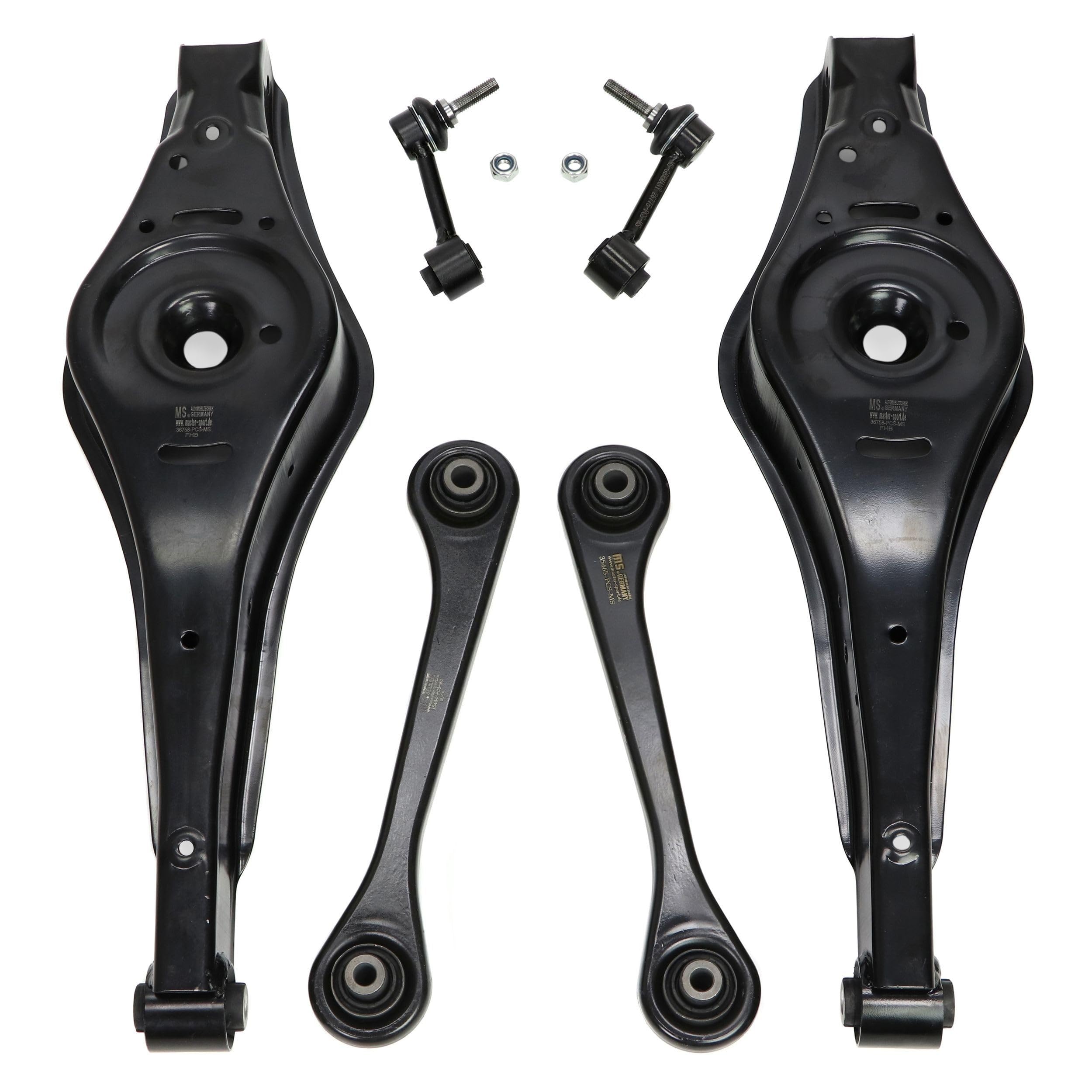 36866/2-KIT-MS Serie/Kit Kit braccio oscillante Sospensione ruota con kit bulloni di sicurezza Posteriore Posteriore Destra Posteriore Sinistra