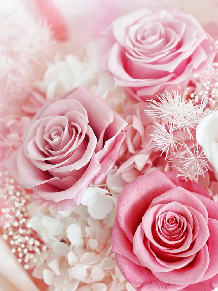 プリザーブドフラワー 花材(14)　ローズ　4個 プリザーブドフラワー 花材(14) ローズ 4個