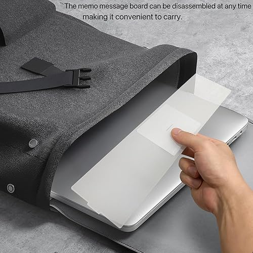 Miniatura 3 de Tablero de notas de acrílico desmontable y soporte para tablero de mensajes por pantalla de computadora, soporte de notas adhesivas, panel de