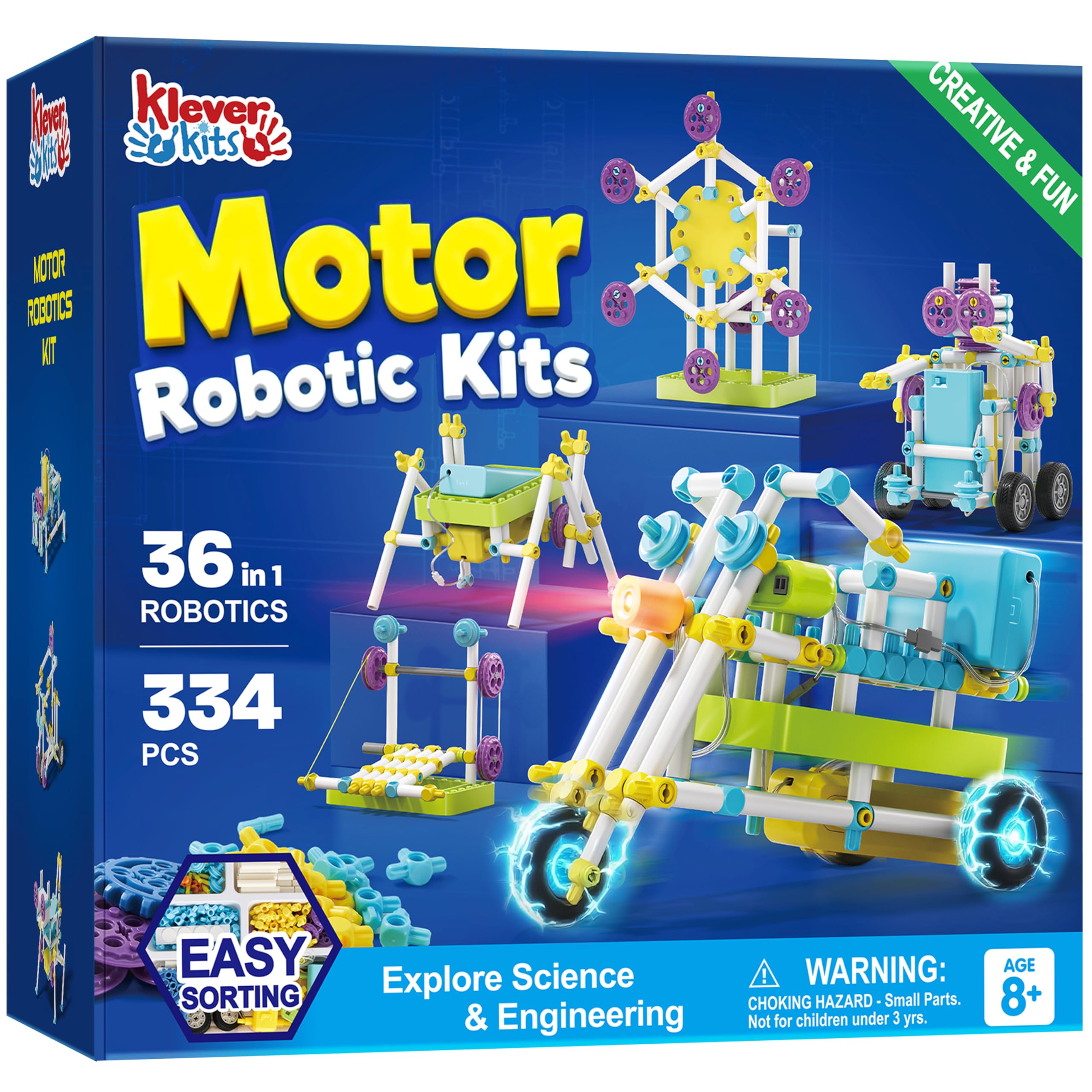 Amazon.com: JOVA Klever Kits 36-in-1 Motor Robotic Kits, Make Your