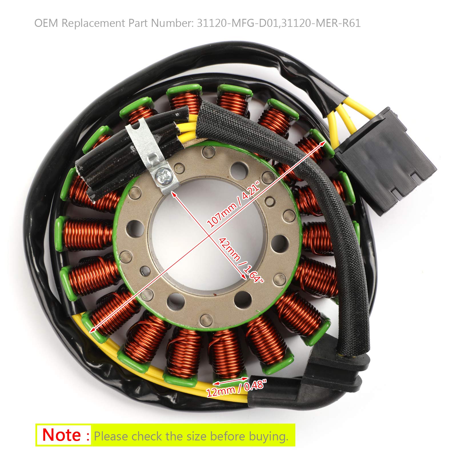 Générateur stator pour Hon-da CB600F Hornet 600 PC41 2007-2013 CBF60 N/S 08-10