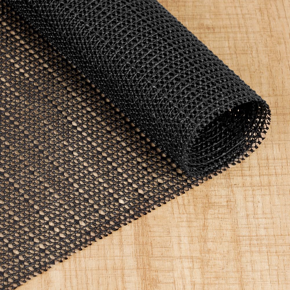 Vicloon Non-Slip Matting Roll, 80X130CM Multipurpose Non-Slip Liner, PVC Anti Slip Rug Pad, Cuttable Carpet Underlay for Home, Office, Bedroom, Carpets, Laminate Floor, Cars, Drawers, Black