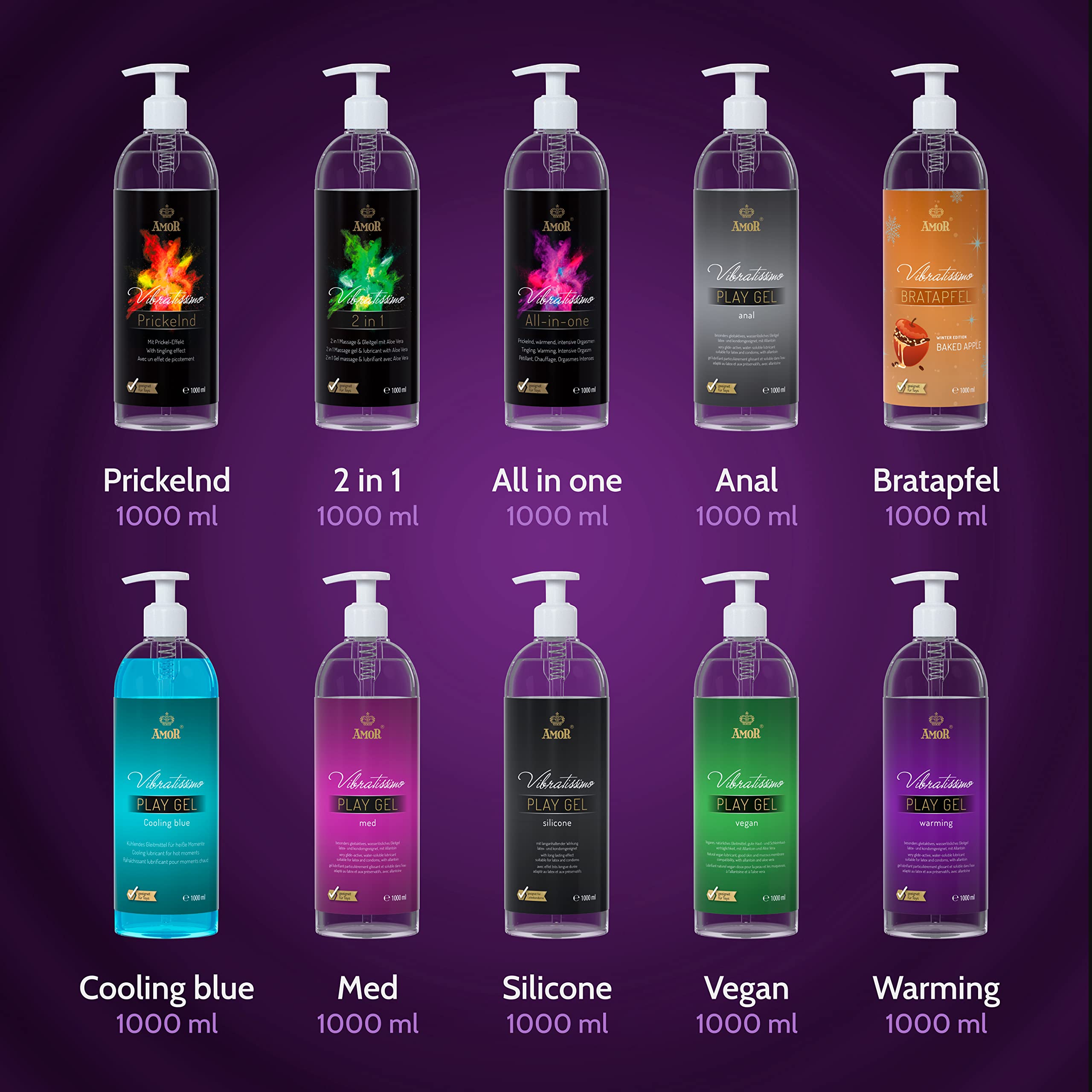 AMOR Vibratissimo "PlayGel Warming"; 1000ml l- und fettfreies  medizinisches Gleitgel mit Langzeitwirkung auf Wasserbasis ohne Parabene,  farb- und geruchslos : Amazon.de: Drogerie & Krperpflege
