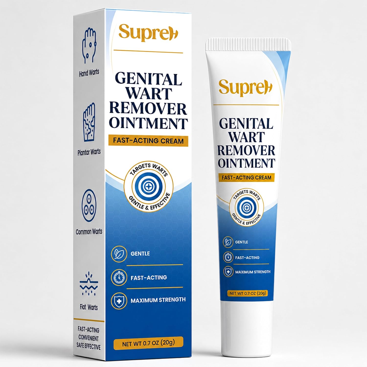SupreH Fast-Acting Genital Wart Remover for Men and Women
