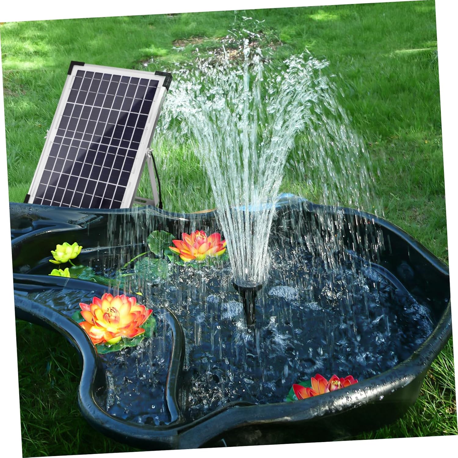 12w Fountain Pump Kit Panel for Outdoor Ponds Gardens Efficient Solar-Powered Water Pump for Easy Installation and Maximum Utilization