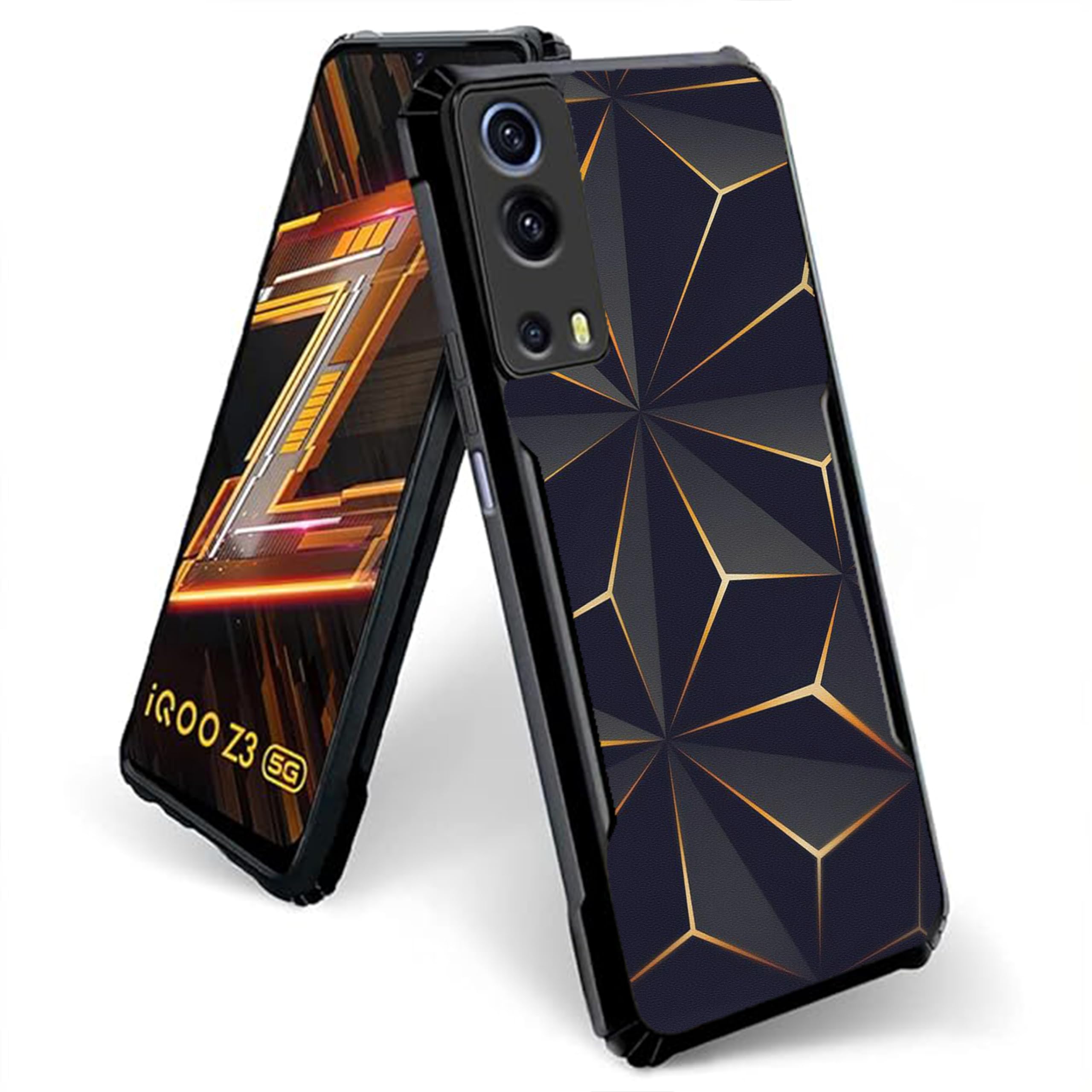 COBERTA Back Cover for iQOO Z3 5G Back Cover Case - Black and Gold Bright Star PT99 D13644 (B0D2DQ1GKB) Amazon Price History, Amazon Price Tracker