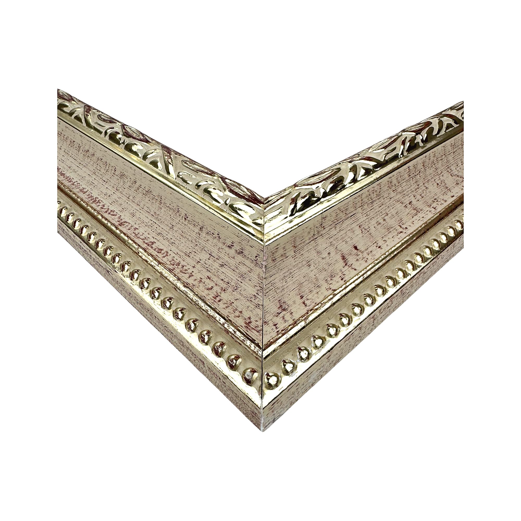 Maestri Artigiani - Cornice Shabby Chic Rosa in Legno da Parete per Quadri Tele Made in Italy (30 x 40 cm)