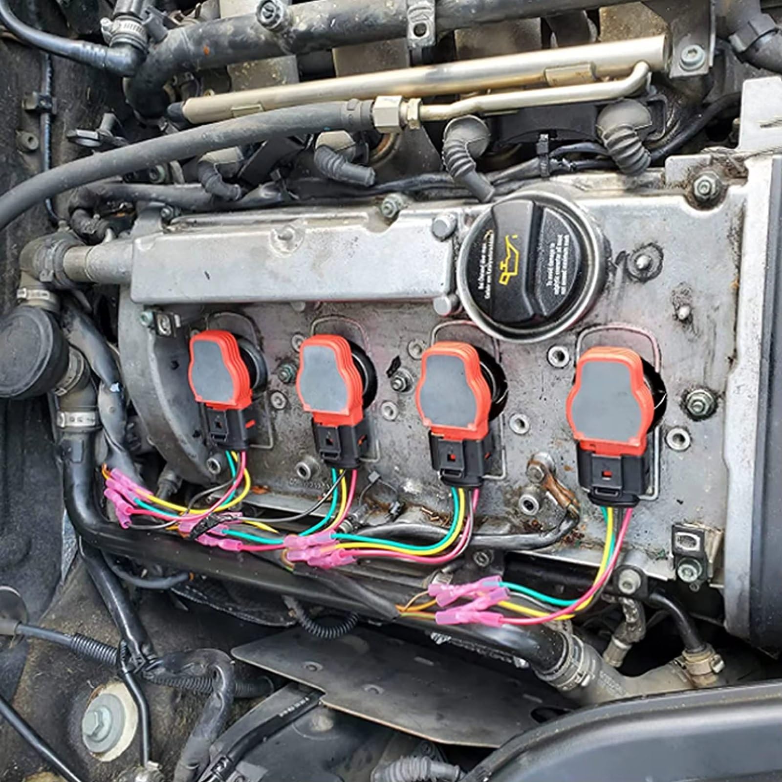 Zündspulenstecker-Kabelbaum für TT 2008 2009, S4 4.2L 3.0T 2004-2016 und S5 3.0T 4.2L 2008-2016, Zündspulenstecker 1J0973724