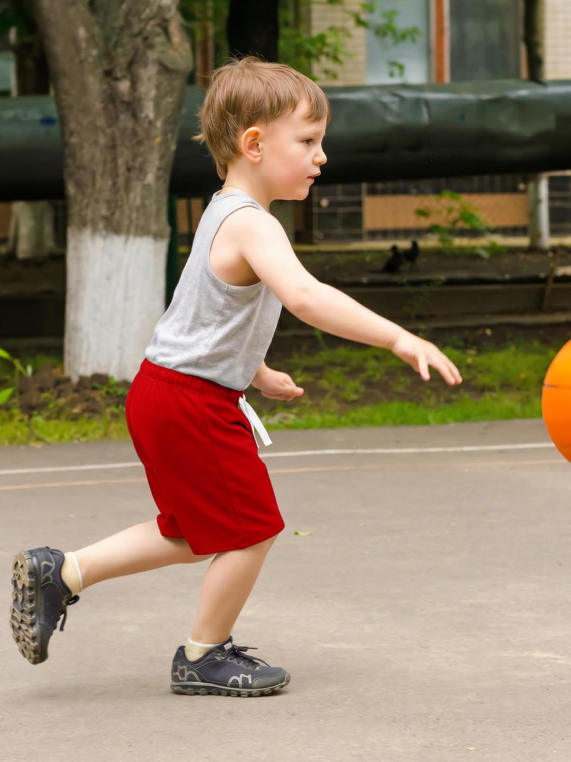 Resinta 5 Pack Toddler Boy Shorts Boys Cotton Short Soft Baby Casual Shorts with Drawstring - Image 3