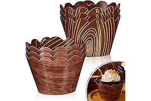 60 Pieces Woodland Cupcake Wrappers