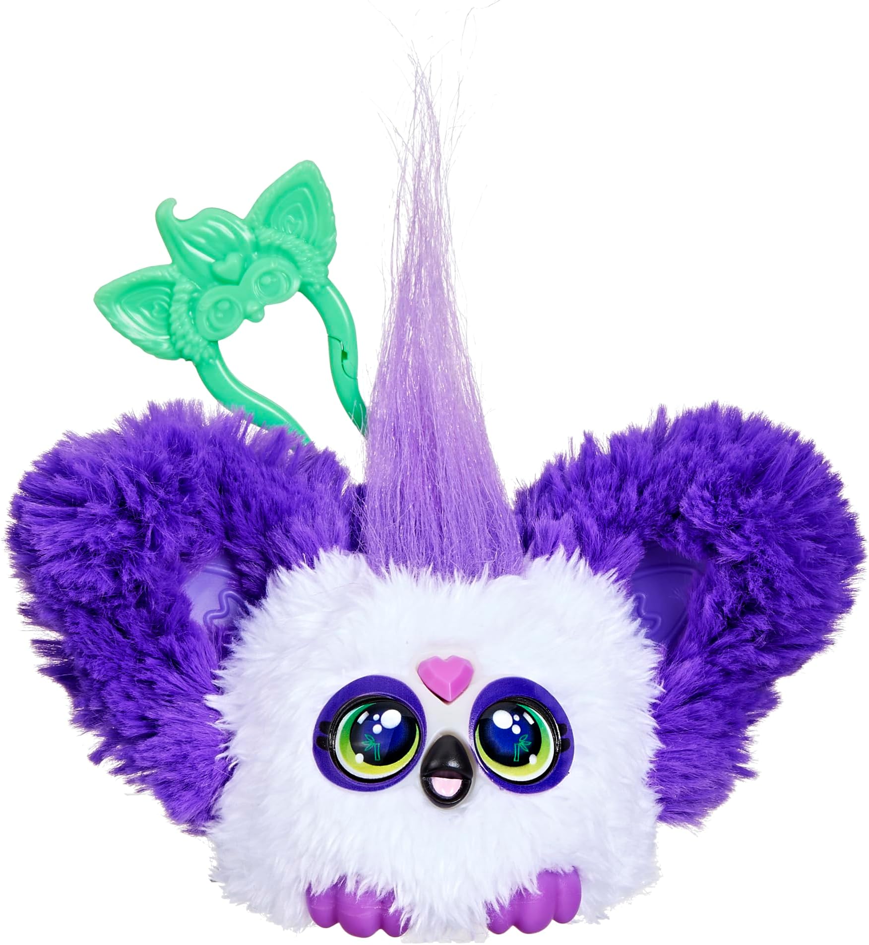 Furby Furblets Bam-Boo Mini Friend, Electronic Plush Toys for Girls & Boys 6+, Panda, Black & White, Speaks Furbish & Plays Music, Series 4