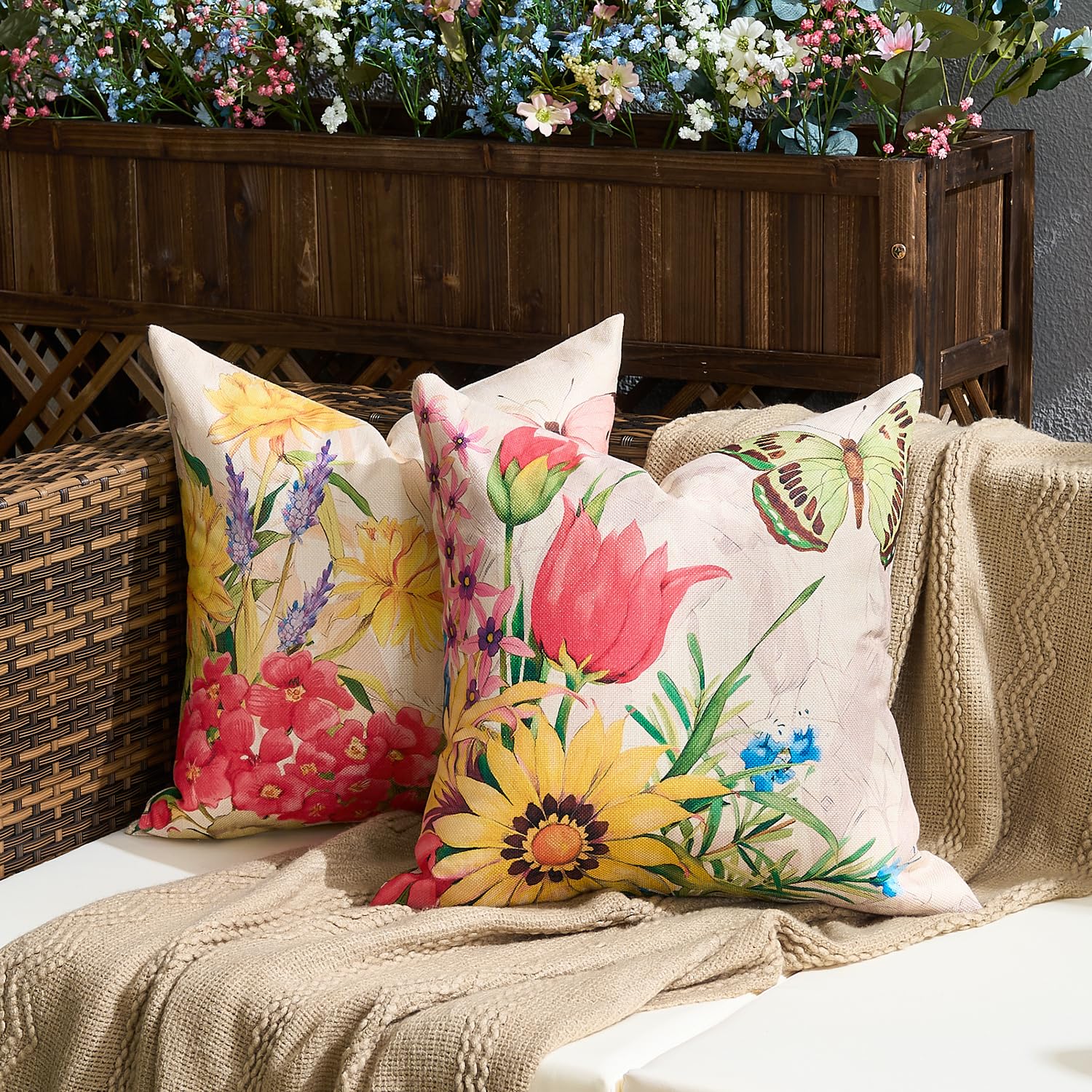 Coprisedie Esterno Copricuscini Impermeabili Per Giardino – 45x45 - Foto 4