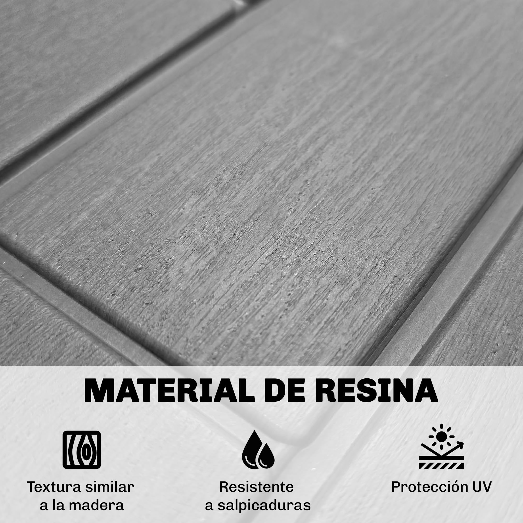 Outsunny Arcón Exterior Capacidad 227L, Baúl de Almacenaje Exterior de Resina Resistente al Agua y a los Rayos UV, con Cerradura para Jardín, Terraza, Patio, 106,5x43x54,5 cm, Gris