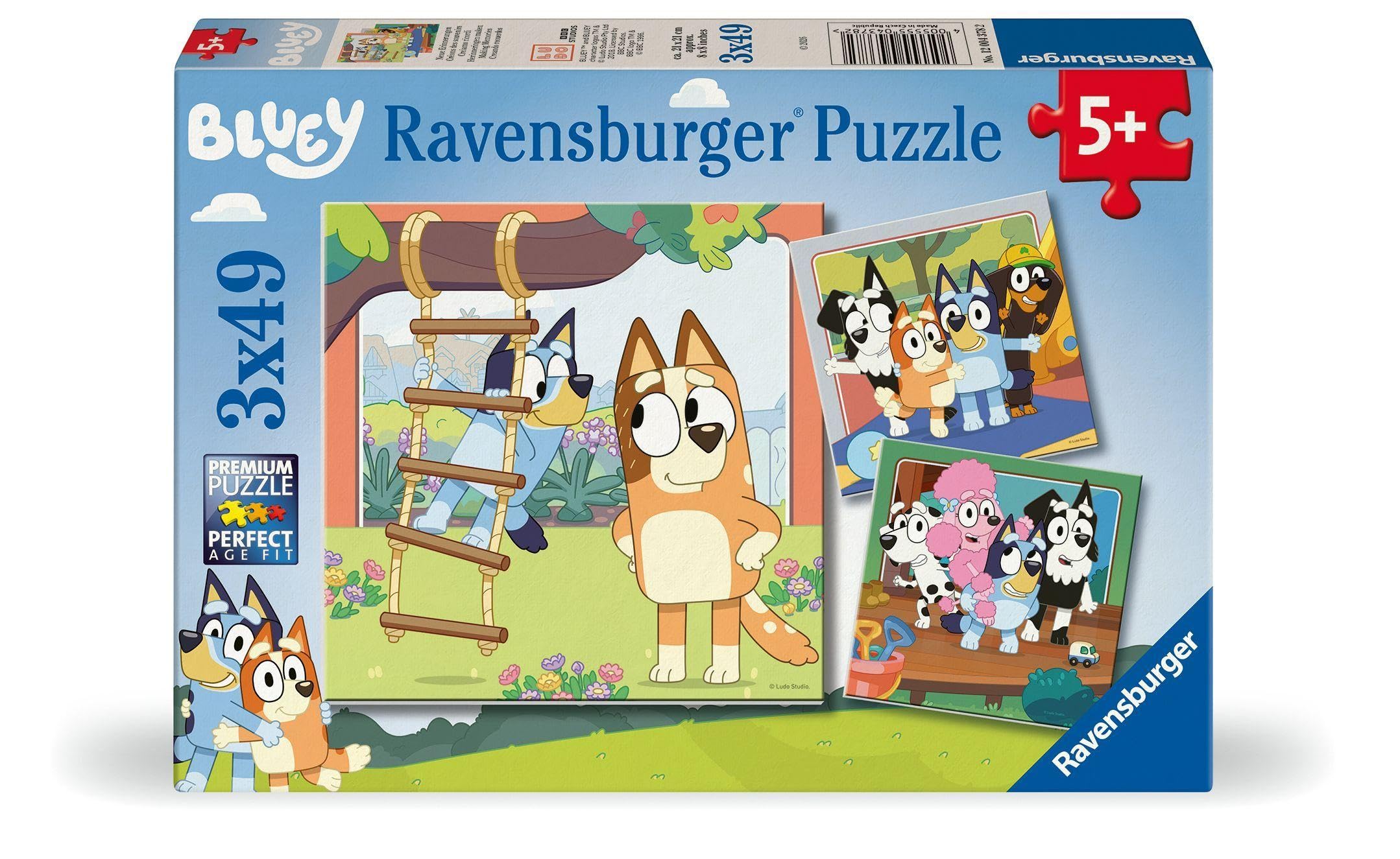 Ravensburger Bluey 3x 49 piece Jigsaw Puzzles