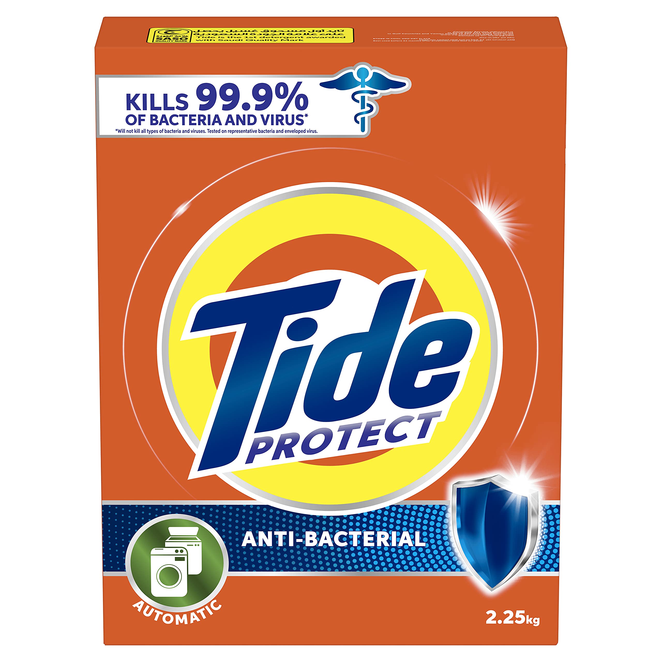 Automatic Protect Antibacterial Laundry Detergent, Original Scent, 2.25KG