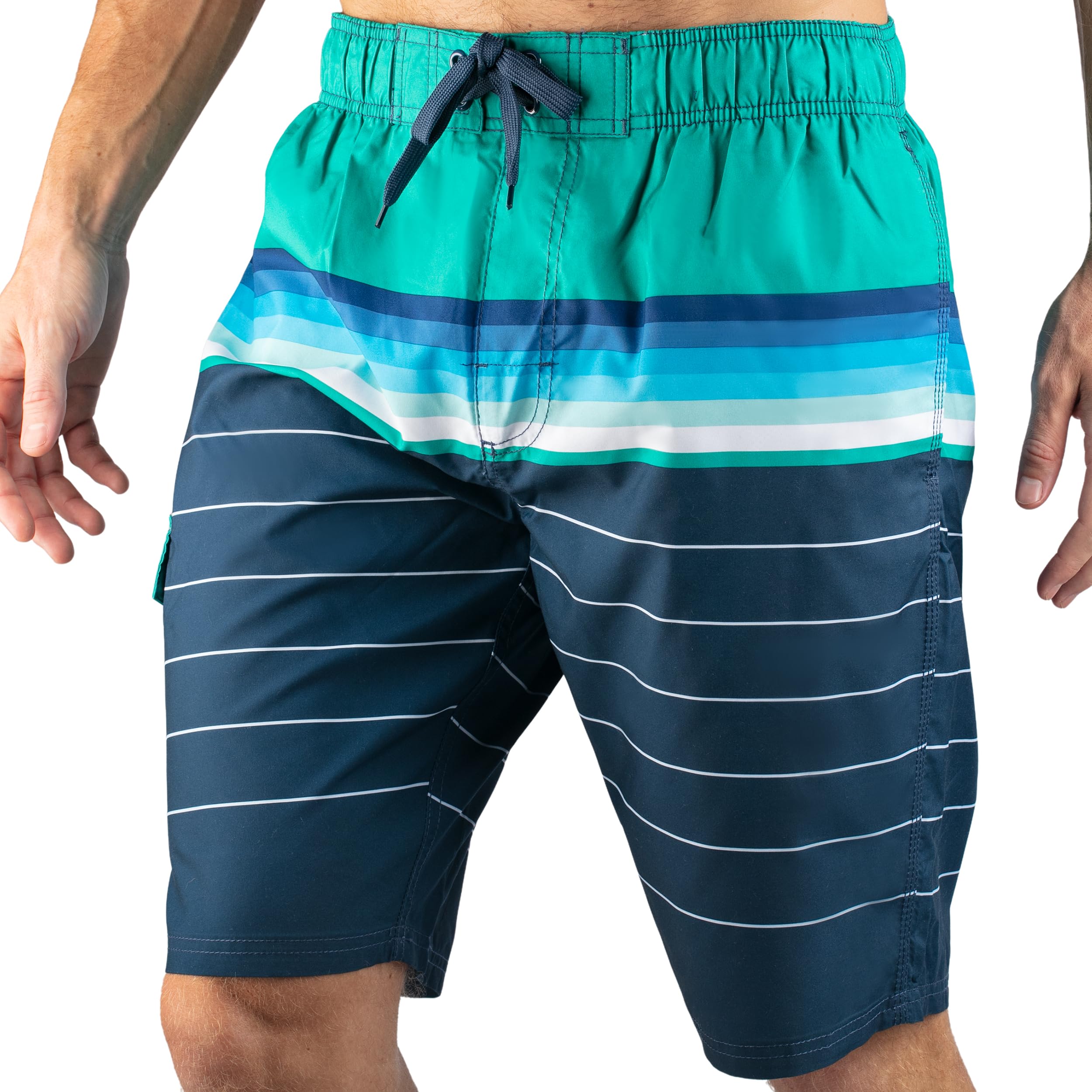 Infinite Mens Swim Trunks Quick-Dry Bathing Suit Men, 9-inch Inseam (Regular & Extended Sizes)