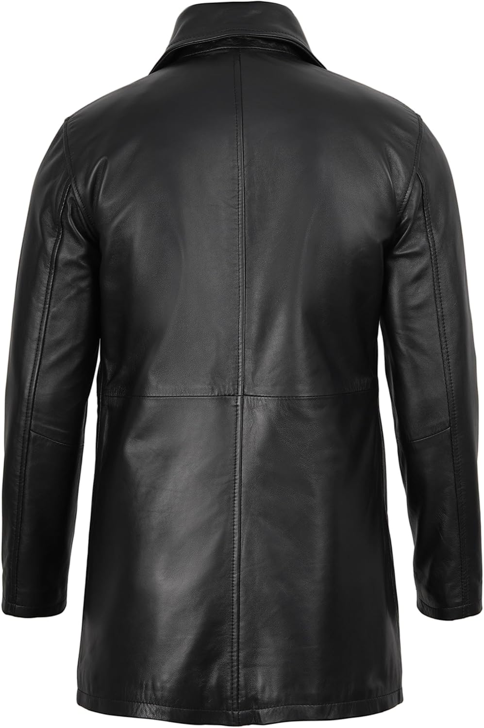 fjackets Leather Jacket Mens - Real Lambskin Leather Jackets for Men Carcoat Style Men's Leather Coats - Image 4