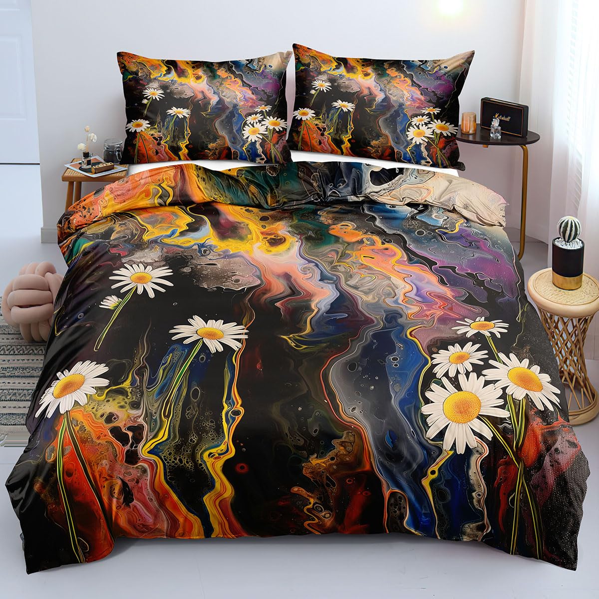 Housse de couette 260x240 réversible pour dire adieu au lit froissé