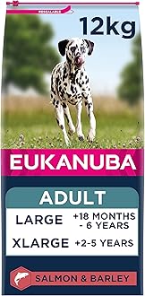 Eukanuba Complete Dry Dog Food for Adult Large and Giant Breeds with Salmon and Barley 12 kg