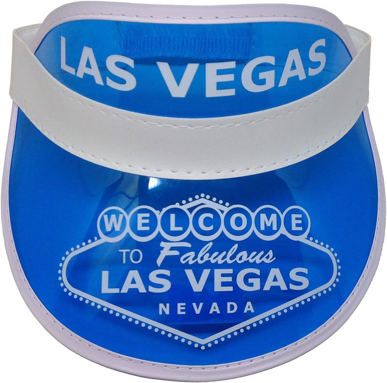 Las Vegas Blue Dealer Visor One Size Fits Most - Expandable Headband