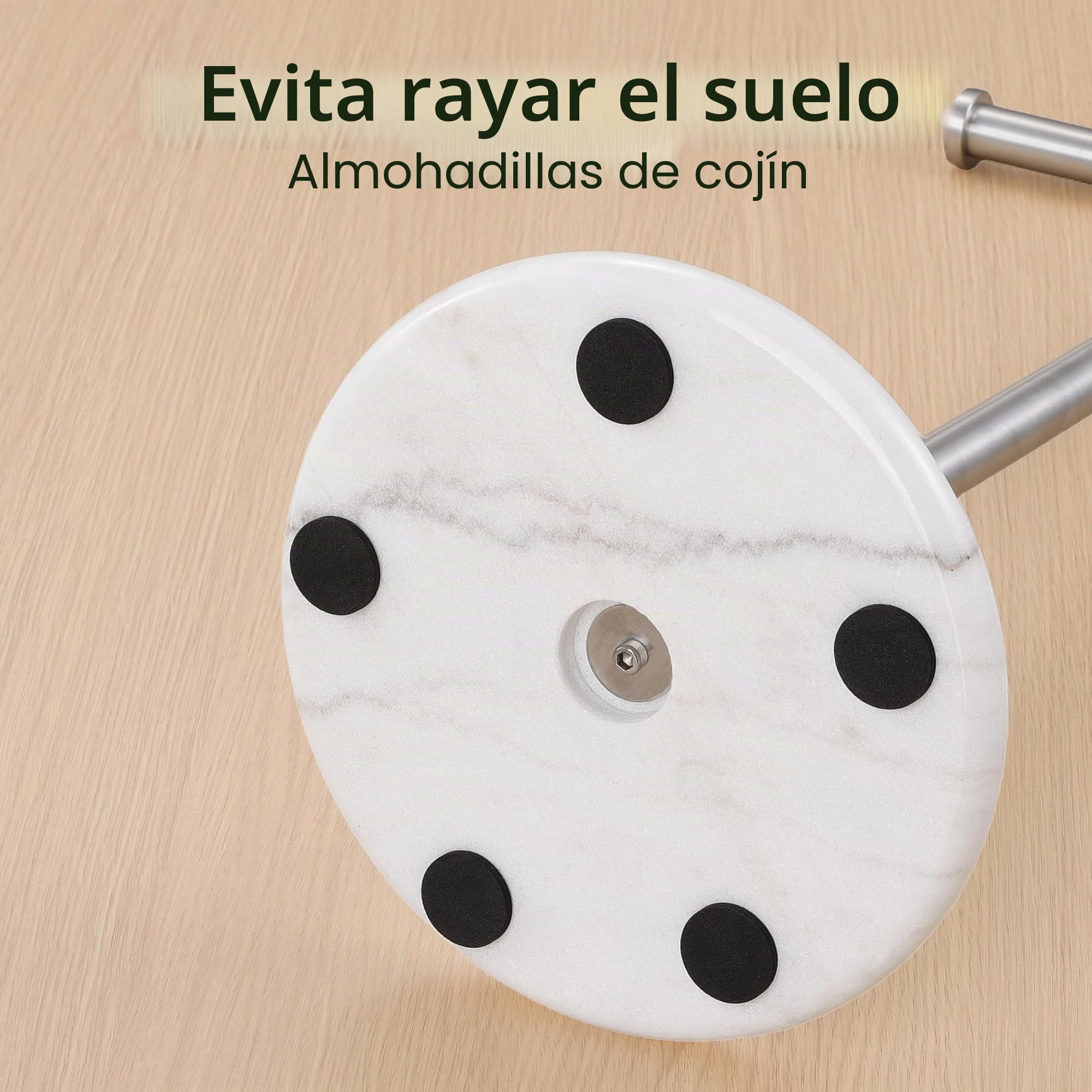 KES Portarollos Papel Higienico de Pie Portarrollos para Papel Higiénico con Base de Mármol Soporte de Papel Higienico Acero Inoxidable Acabado Cepillado, BPH284S1-2
