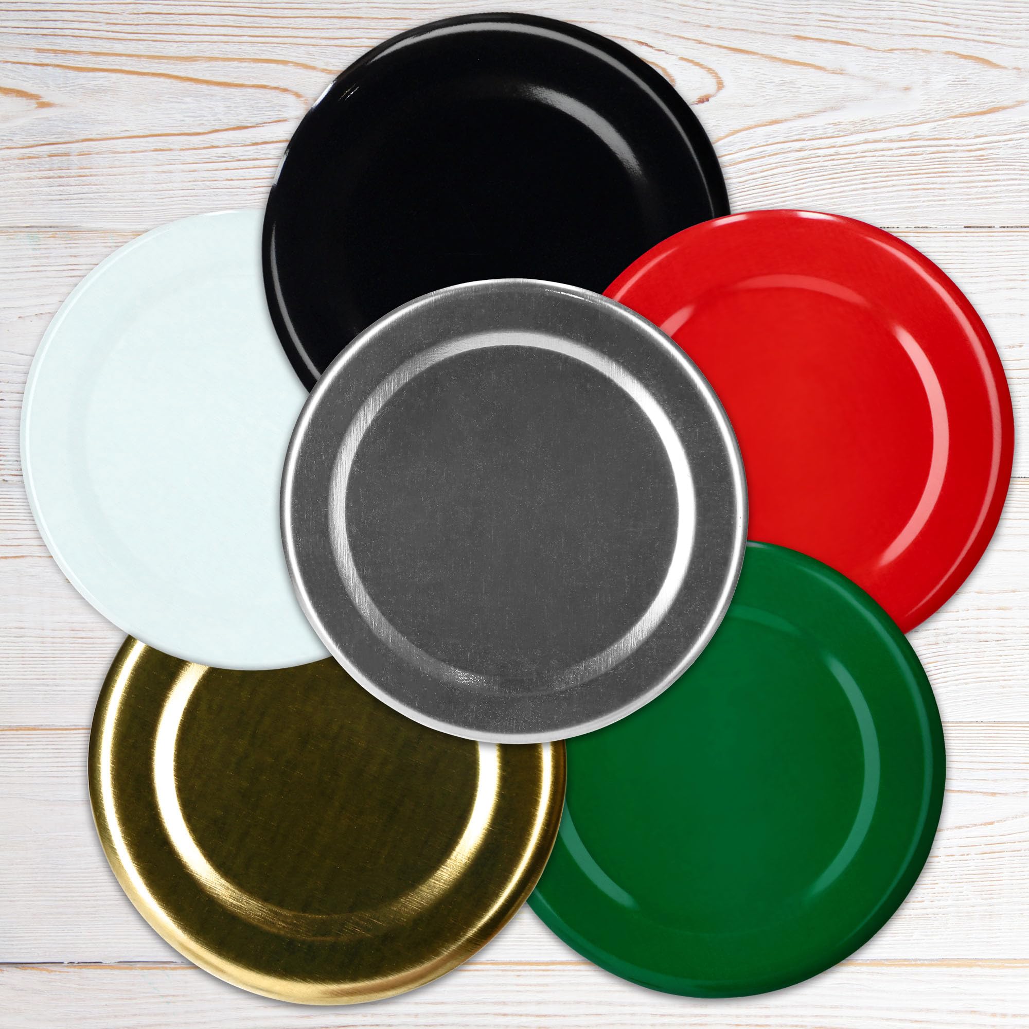 KADAX Set di 100 coperchi a Vite Twist-off Ø38 mm Bianco – coperchi di Ricambio in Metallo per Piccole Bottiglie e barattoli per spezie, Chiusura ermetica