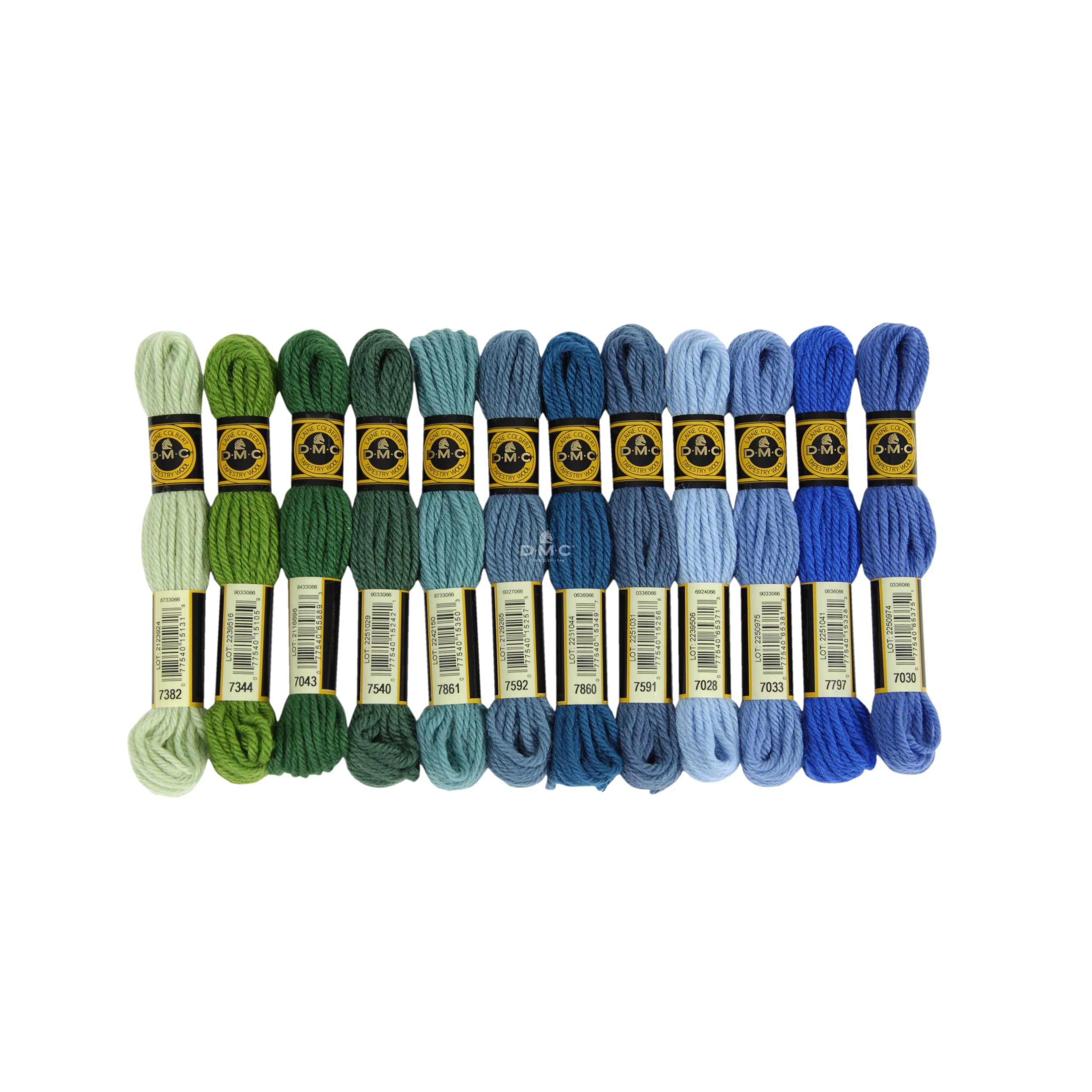 DMC Tapestry Wool - The Ocean & Sky Collection - 12 Count - 8.7 Yards Skeins