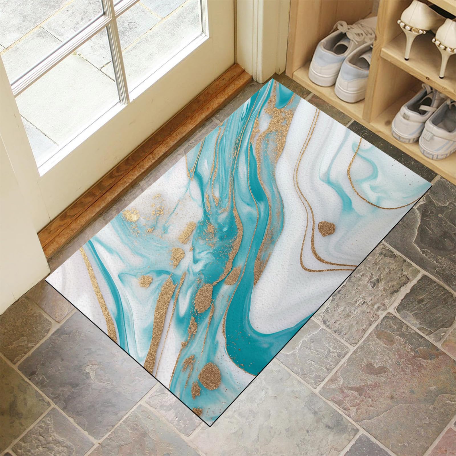 Tapis de porte antidérapant et imperméable lavable 60x90