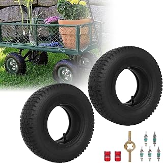 13x5.00-6 Lawn Mower Tire and Inner Tube Sets Compatible with Yard Tractor, Hand Truck, Riding Lawn Mower, Lawn tractor and More